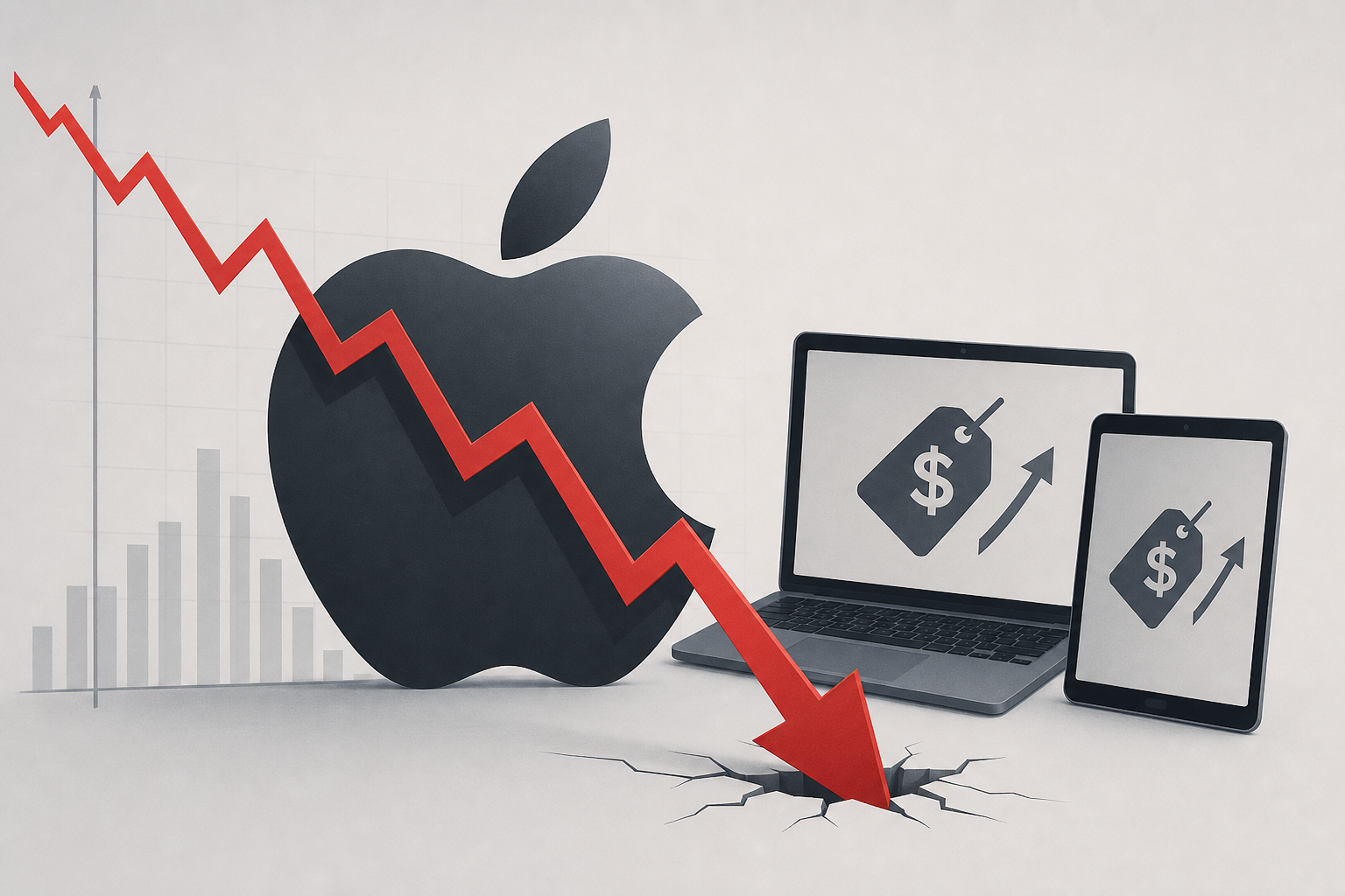 Apple stock sinks nearly 5% after price hikes on MacBook and iPad