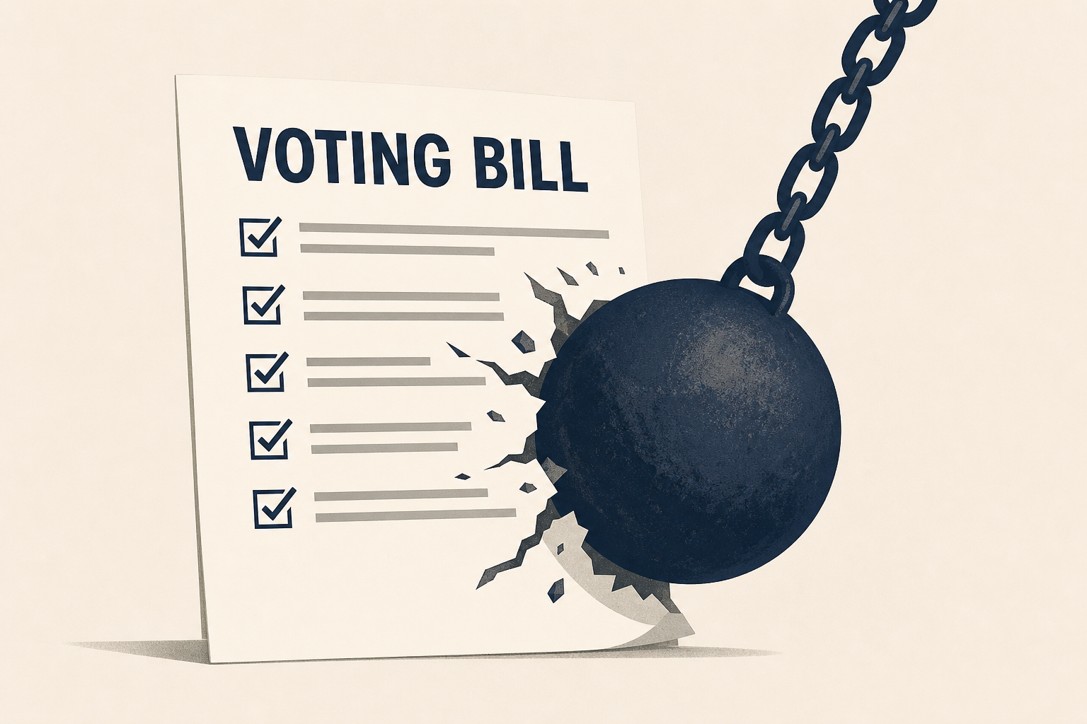 Trump keeps sabotaging legislation over a voting bill. Here's what's in it
