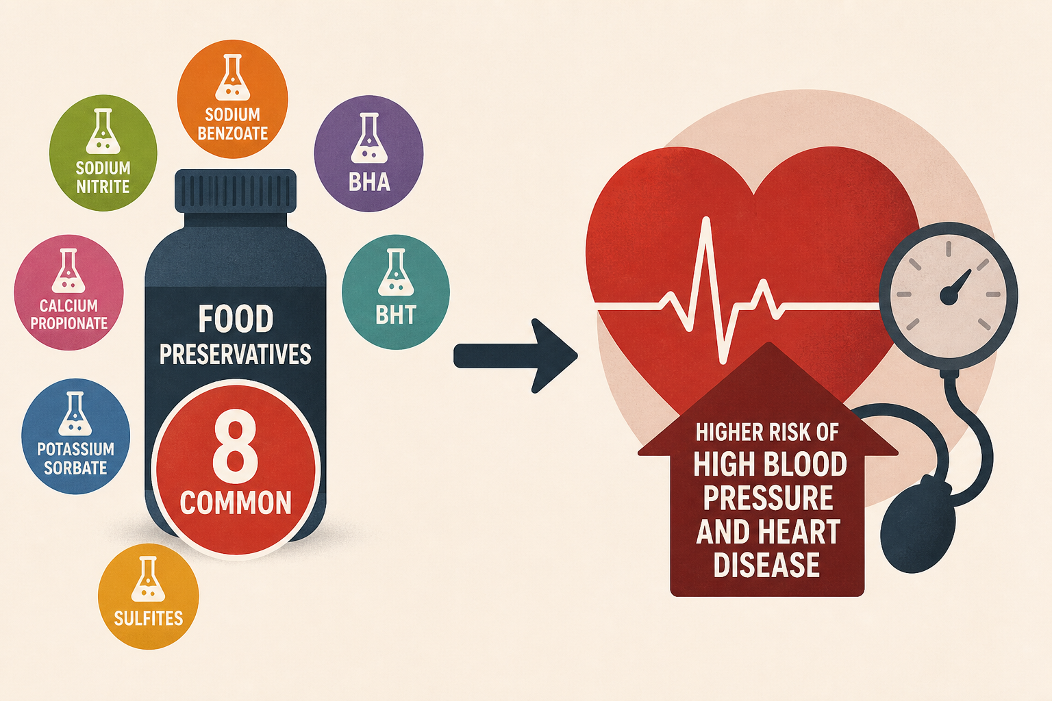 8 common food preservatives linked to higher risk of high blood pressure and heart disease