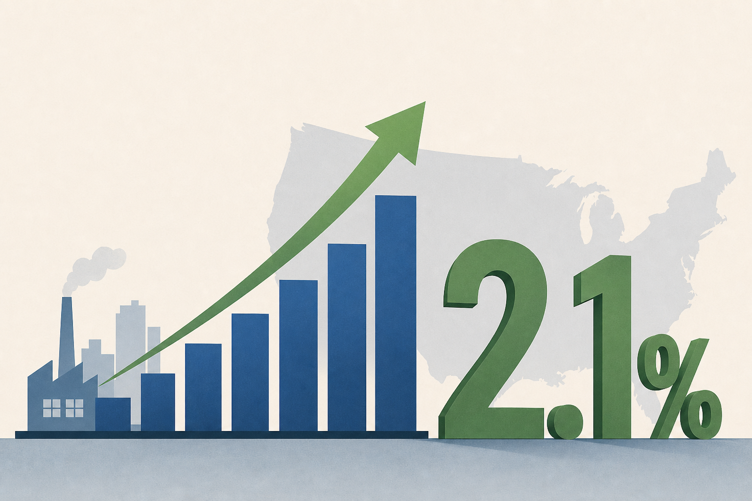 US economy grew at 2.1% in first quarter
