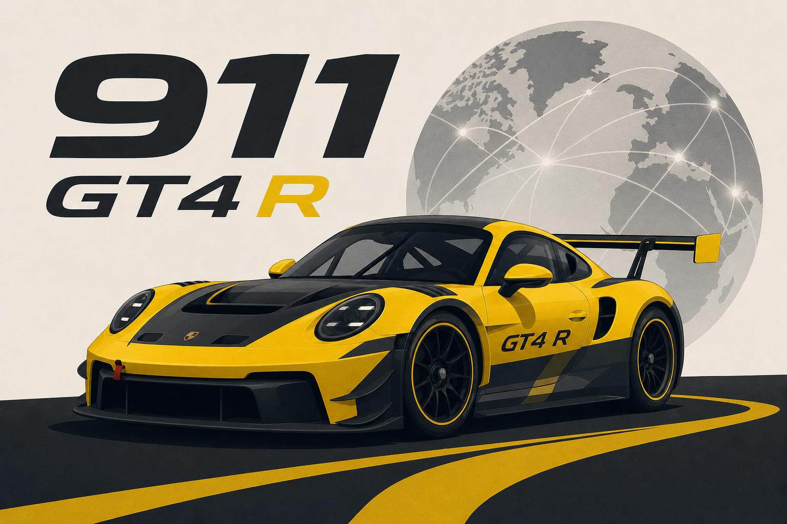 Porsche unveils the new 911 GT4 R for global customer motorsport
