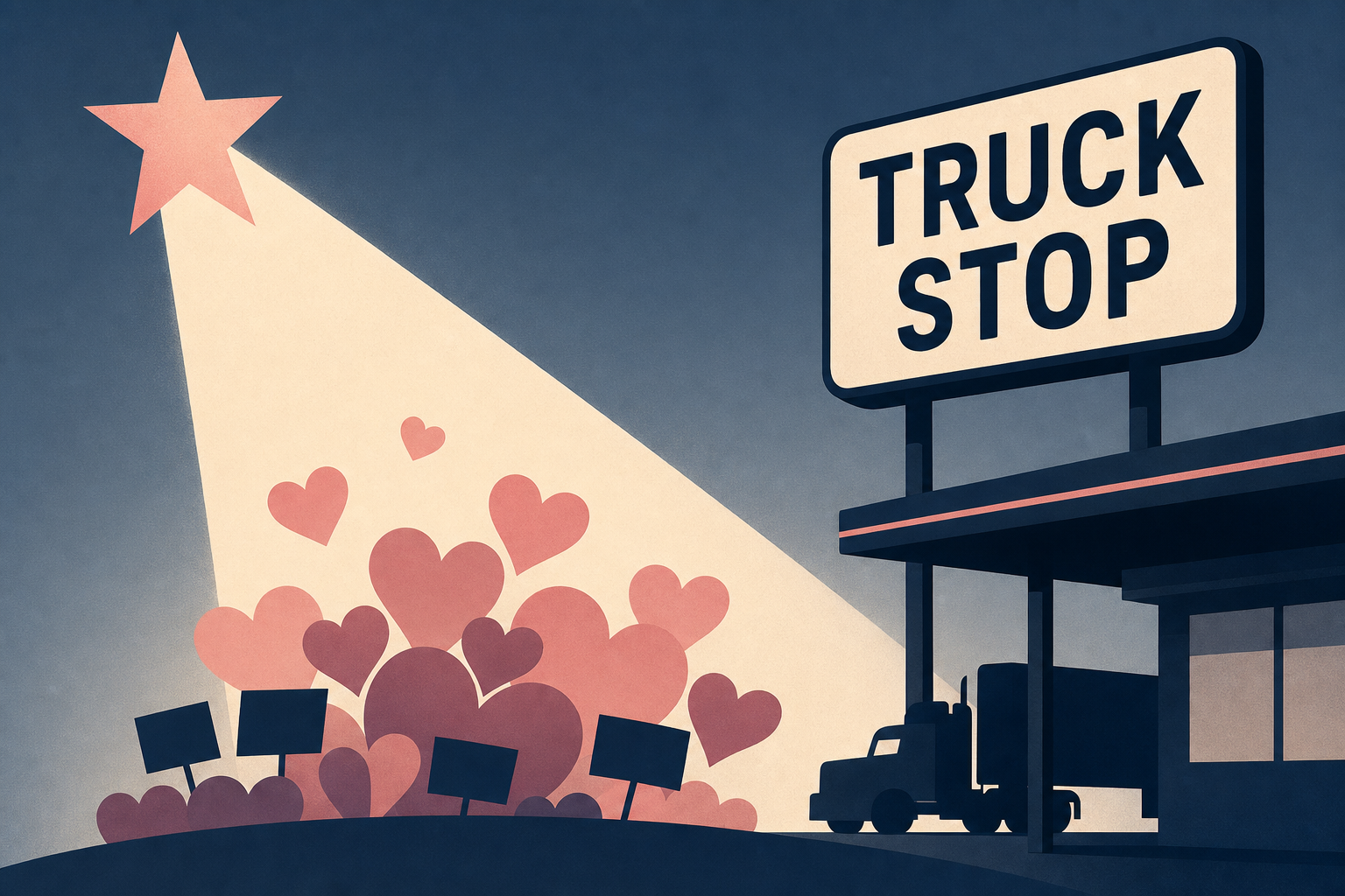 Dolly Parton’s fans were worried. She came to a truck stop to see them