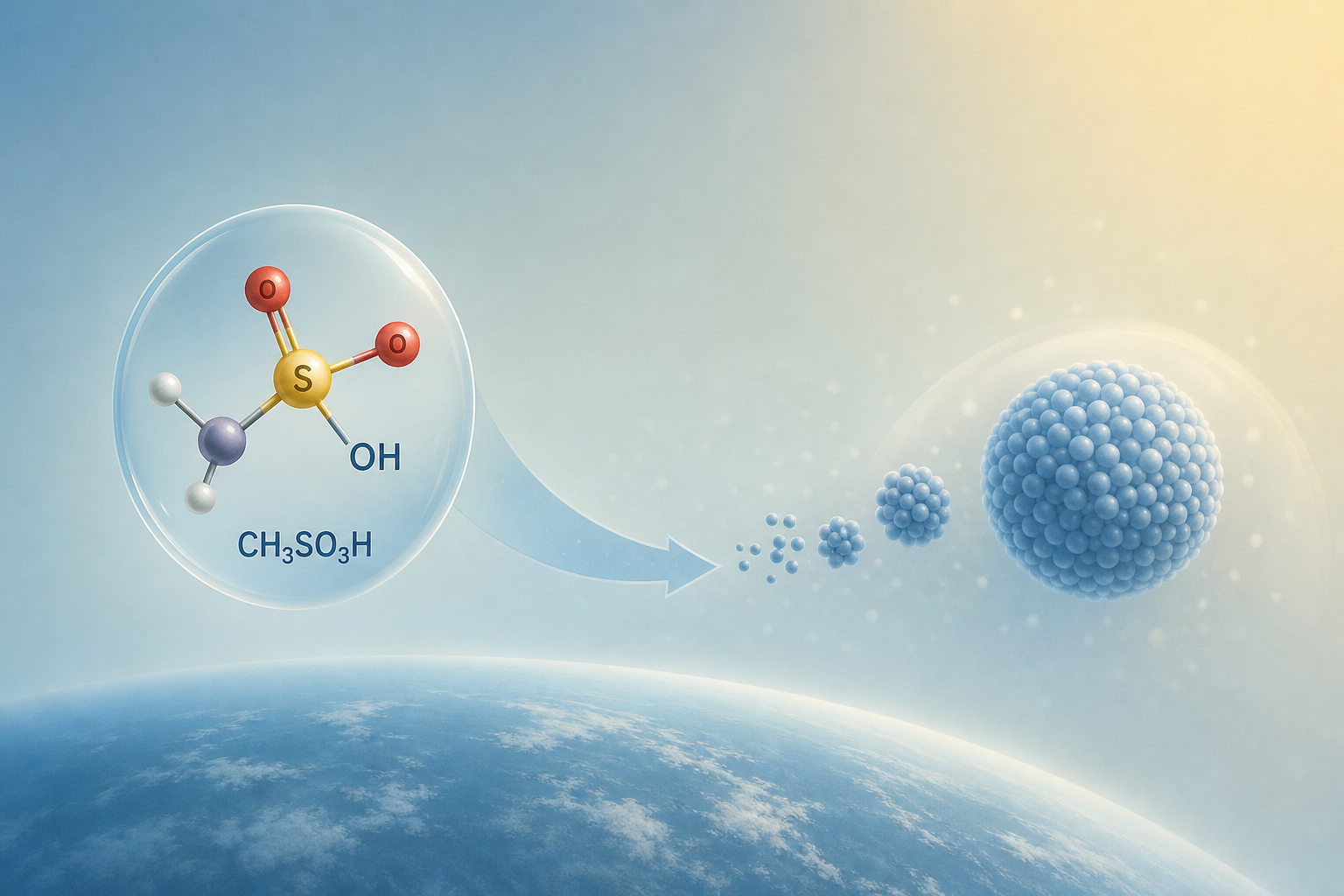 Role of methanesulfonic acid in atmospheric particle nucleation and growth