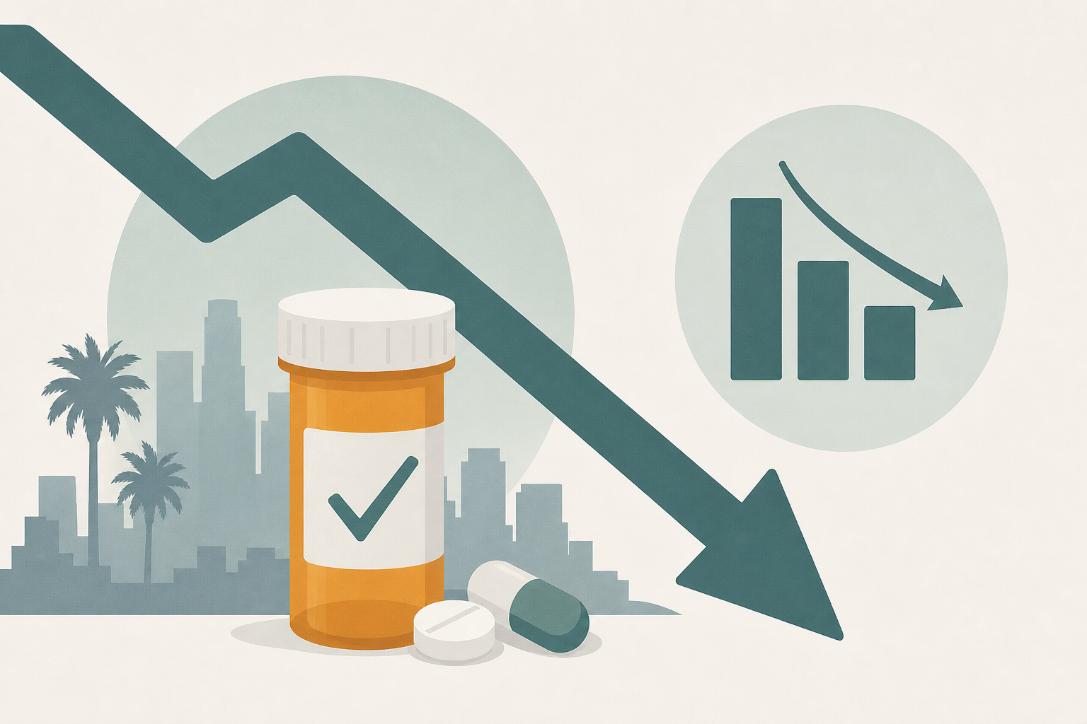 Drug overdoses in L.A County drop for third straight year. Here's why