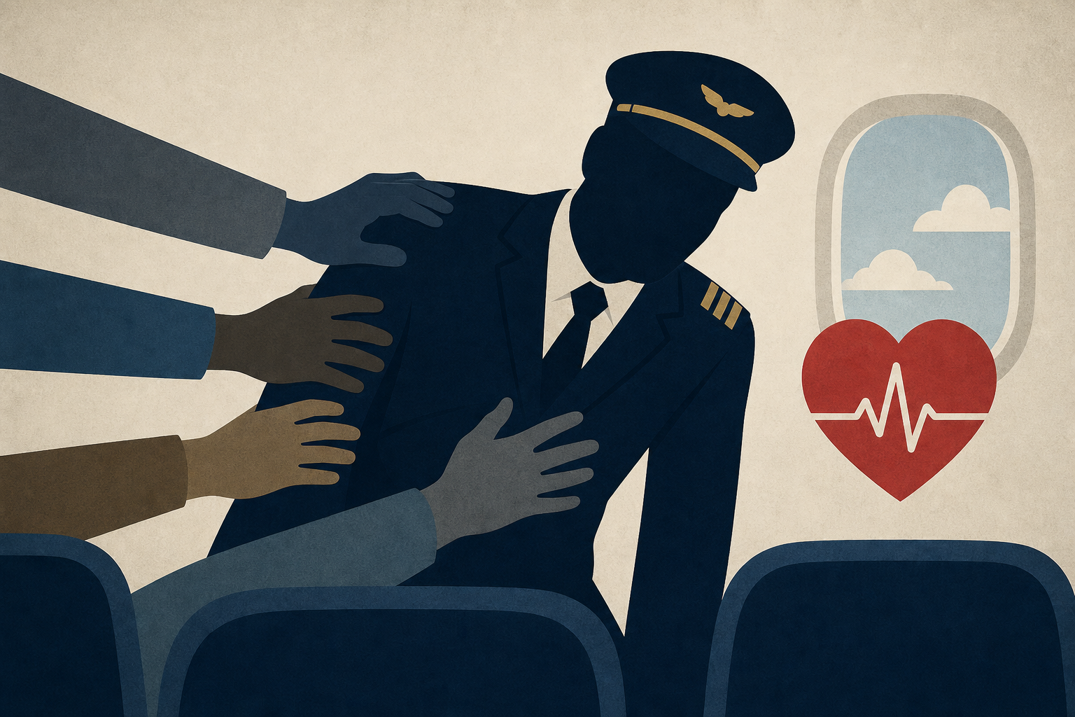 Passengers restrain pilot during apparent medical emergency on 'terrifying' flight