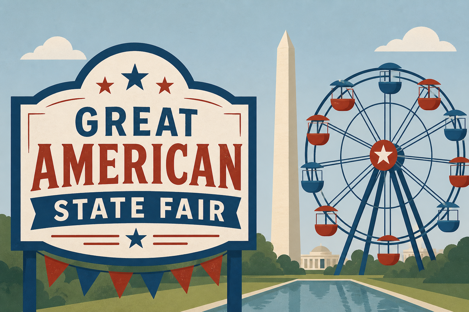 Great American State Fair opens on National Mall with Ferris wheel