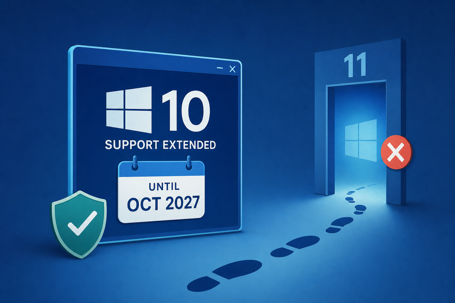 Windows 10 support quietly extended until Oct 2027, as users reject Windows 11