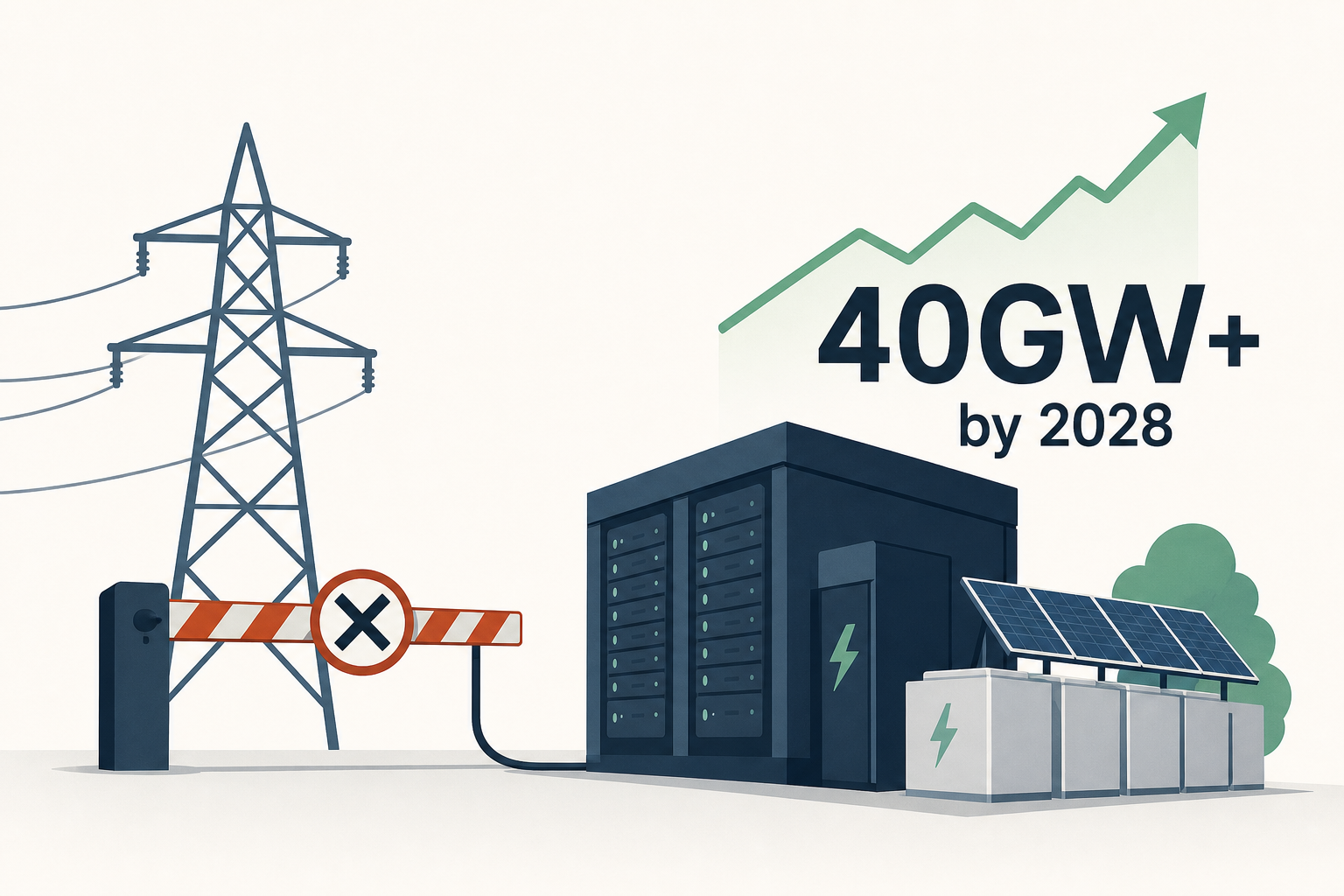 US Grid Constraints: Towards 40GW+ of Behind-The-Meter Datacenter by 2028?