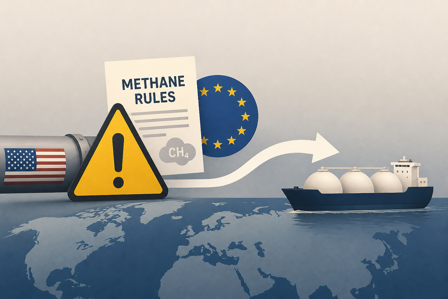 US Warns EU Methane Rules Could Divert American Gas Supplies Elsewhere