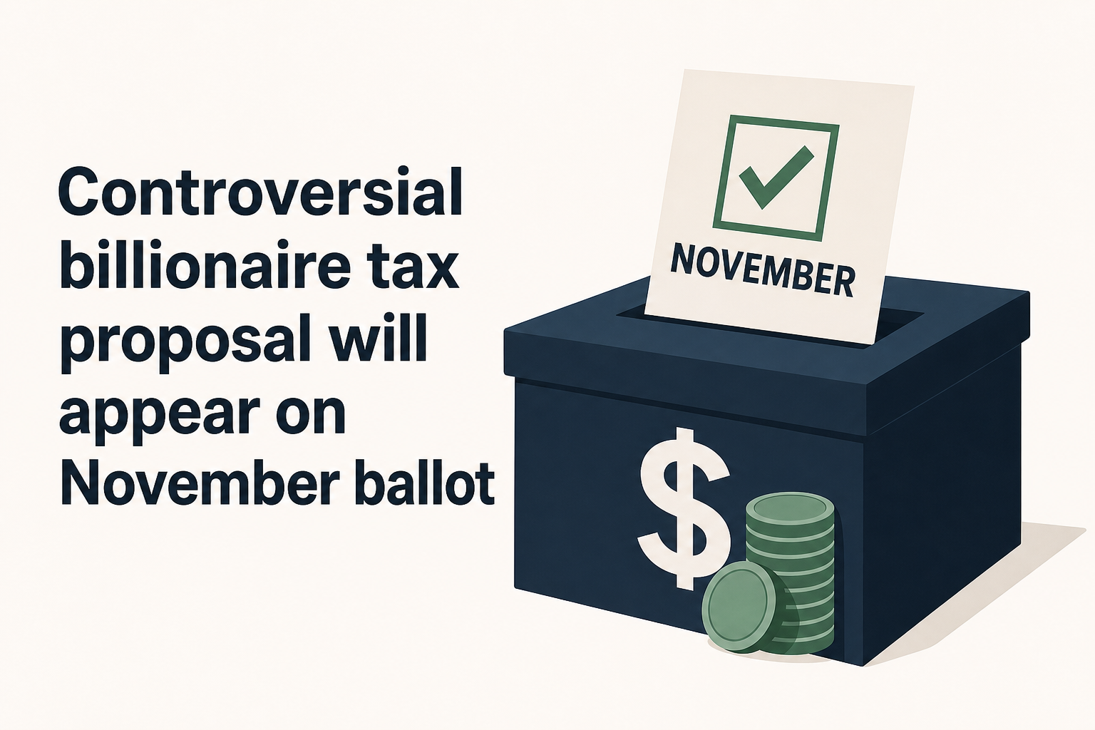 Controversial billionaire tax proposal will appear on November ballot
