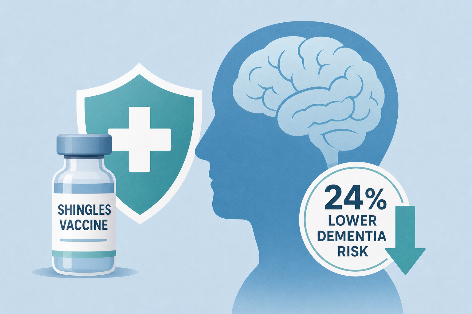 Shingles Vaccine Linked to 24% Lower Dementia Risk in Older Adults