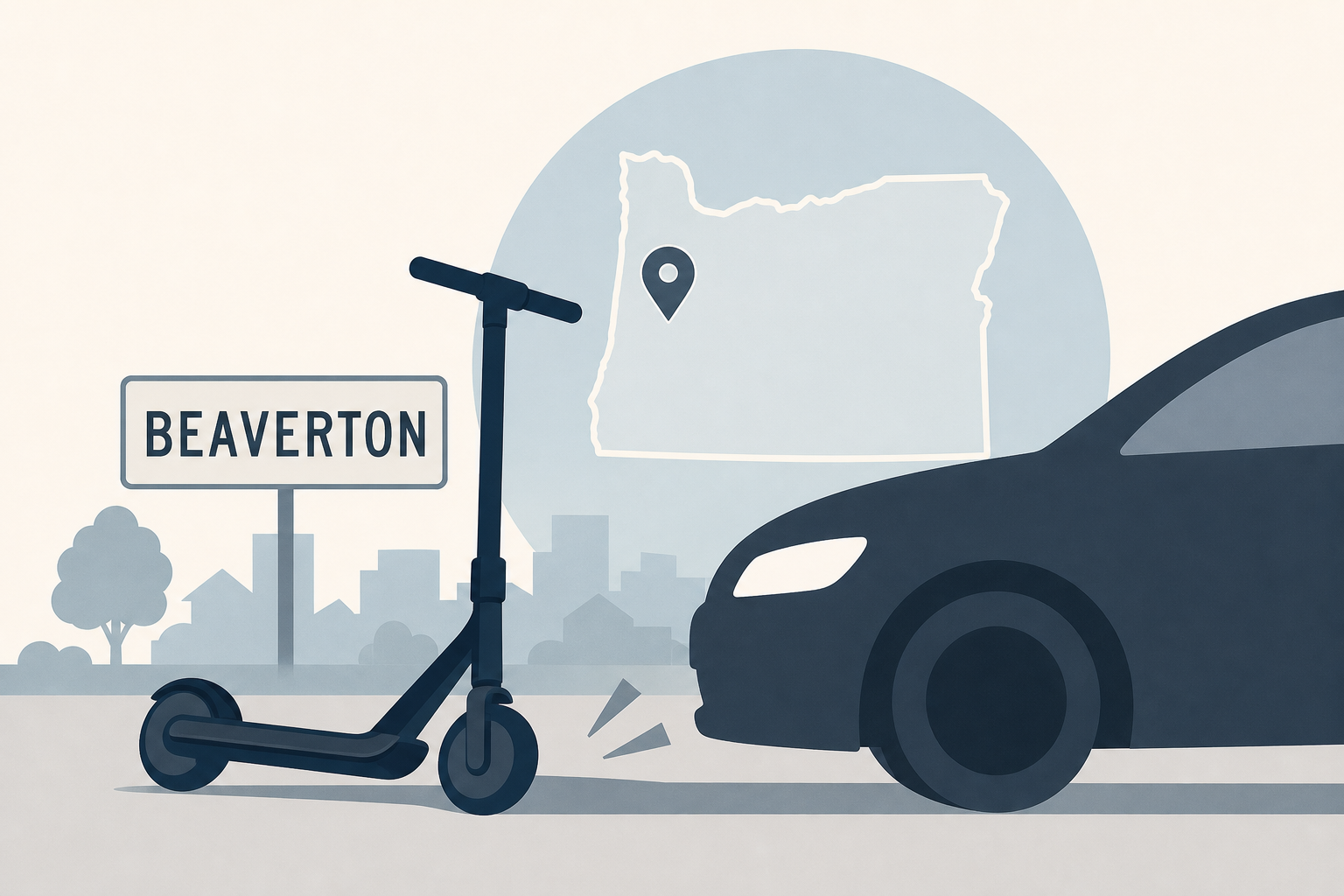 Teen on e-scooter dies at hospital after being hit by car in Beaverton