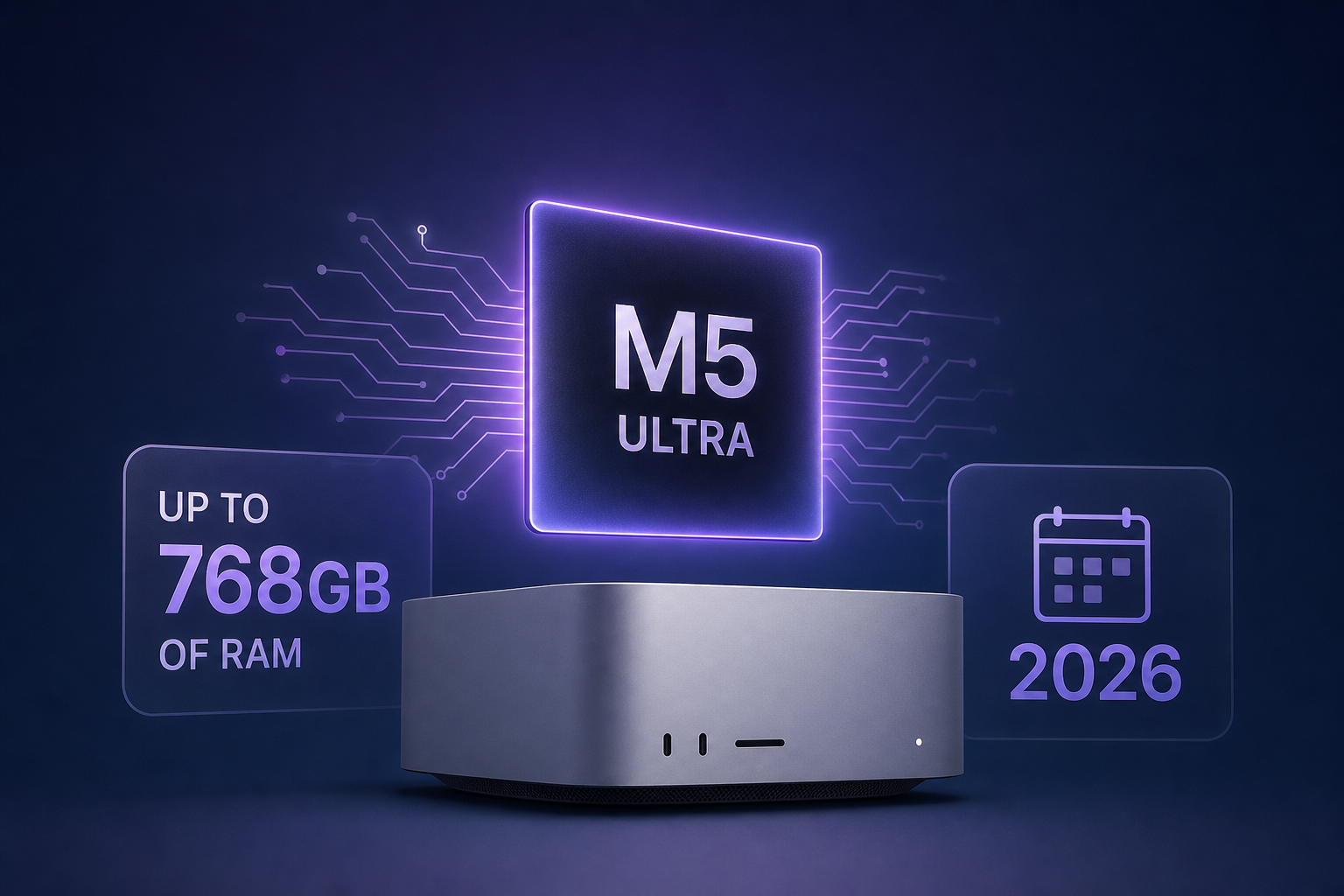 M5 Ultra Mac Studio Could Launch in 2026 With Up to 768GB of RAM