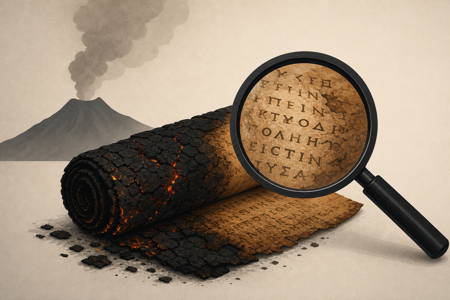 Scientists reveal secrets of ancient scrolls burned by Mount Vesuvius nearly 2,000 years ago