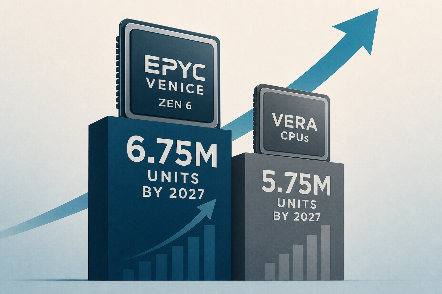 AMD's EPYC Venice To Outpace NVIDIA's Vera CPUs With 6.75M Units by 2027, Morgan Stanley Says, as Zen 6 Eclipses a 5.75M Rival