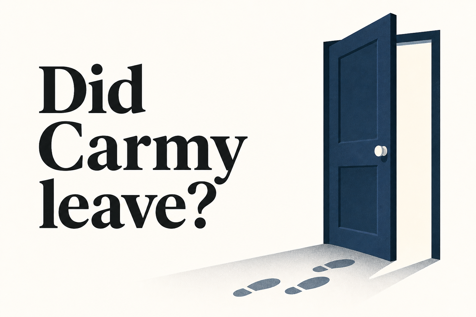 Did Carmy leave?