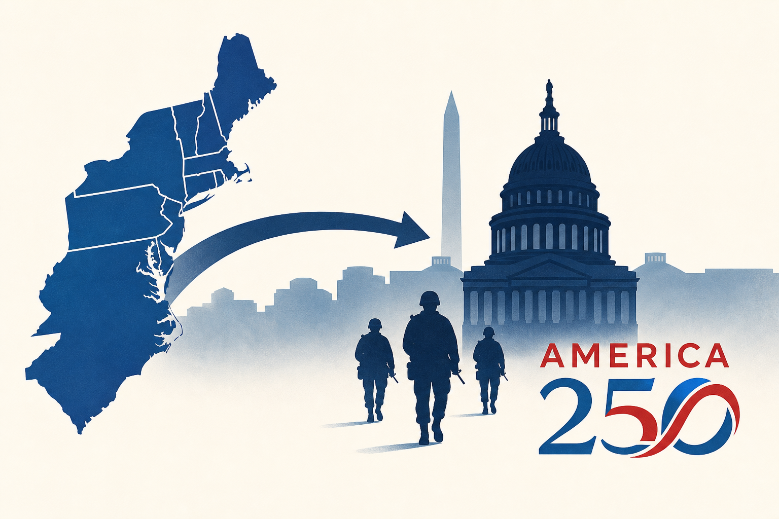 Democratic governors send National Guard troops to D.C. for America 250 : NPR