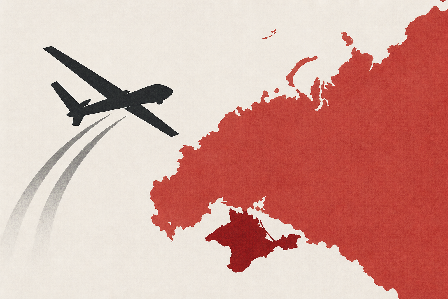 Ukraine launches huge drone attack on Russia and occupied Crimea as it seeks to force Putin "to end the war"