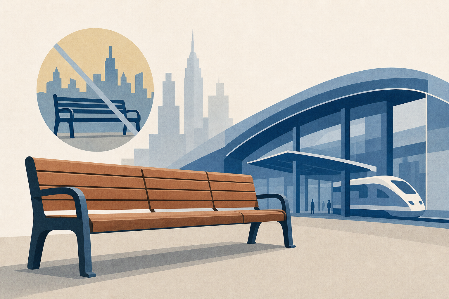 Amtrak's Penn Station plan includes loads of public benches, a rarity in NYC