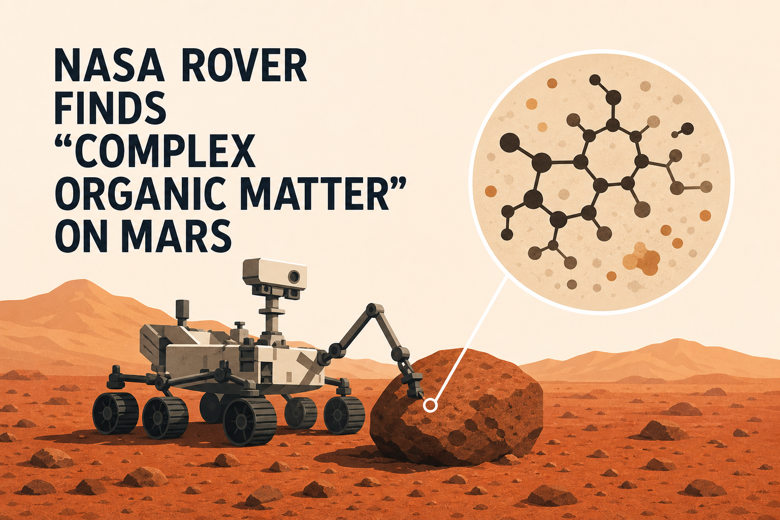 NASA Rover Finds “Complex Organic Matter” on Mars