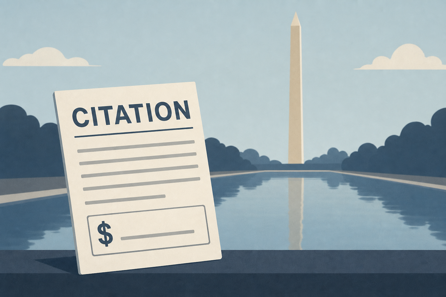 Prosecutors in Washington Say Citations Have Been Issued at Reflecting Pool