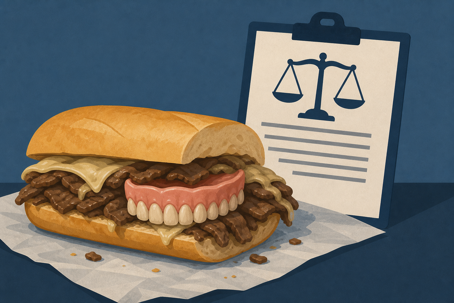 NJ man shockingly finds delivery driver's dentures in his Jersey Mike's cheesesteak, bizarre lawsuit claims