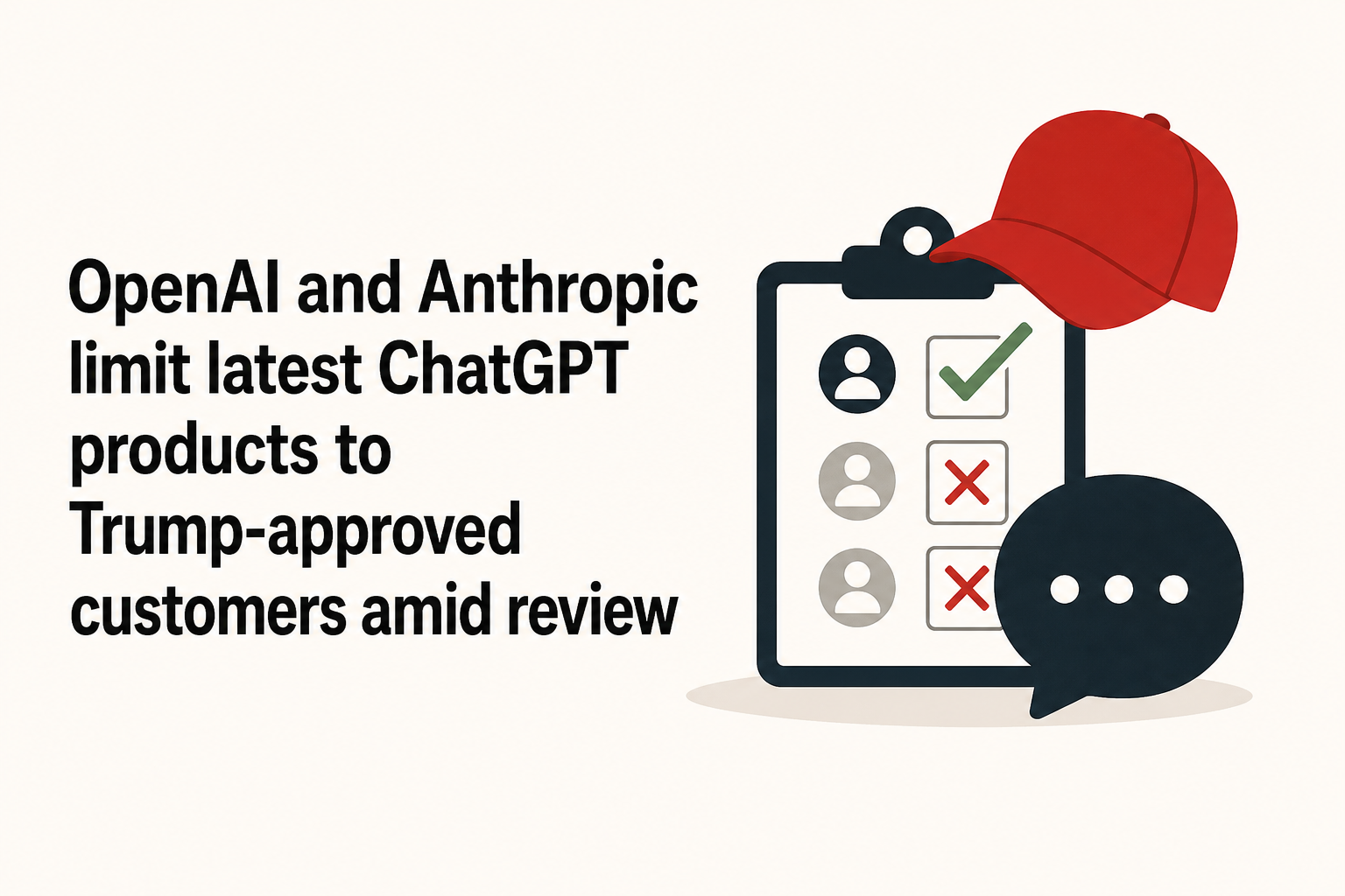 OpenAI and Anthropic limit latest ChatGPT products to Trump-approved customers amid review