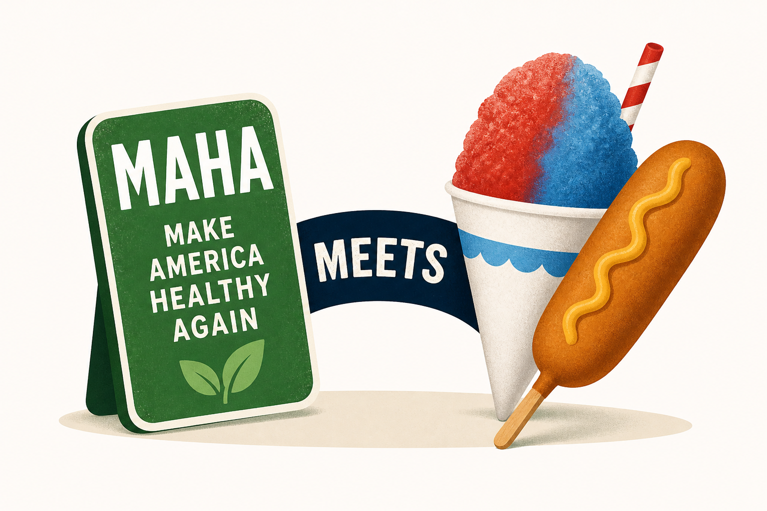 At the Great American State Fair, MAHA Meets Sno-Cones and Corn Dogs