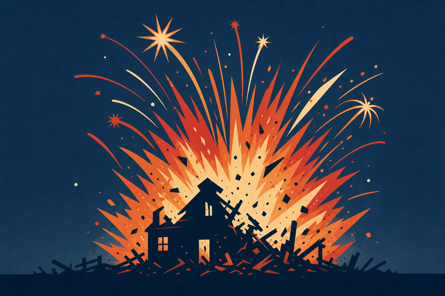 Wild video shows massive fireworks explosion that destroyed homes