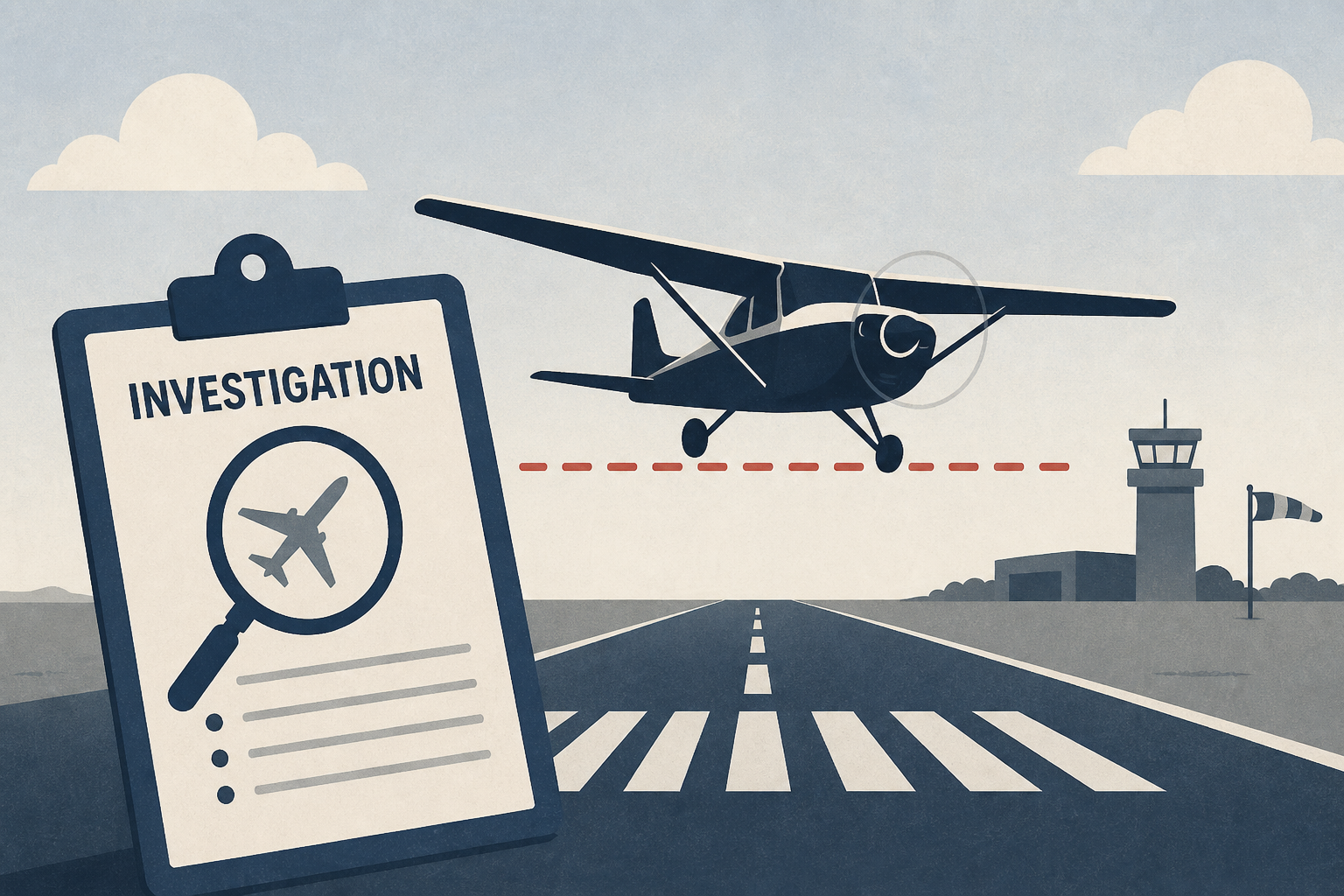 FAA investigating low-flying plane nearly hitting runway at private Texas airport