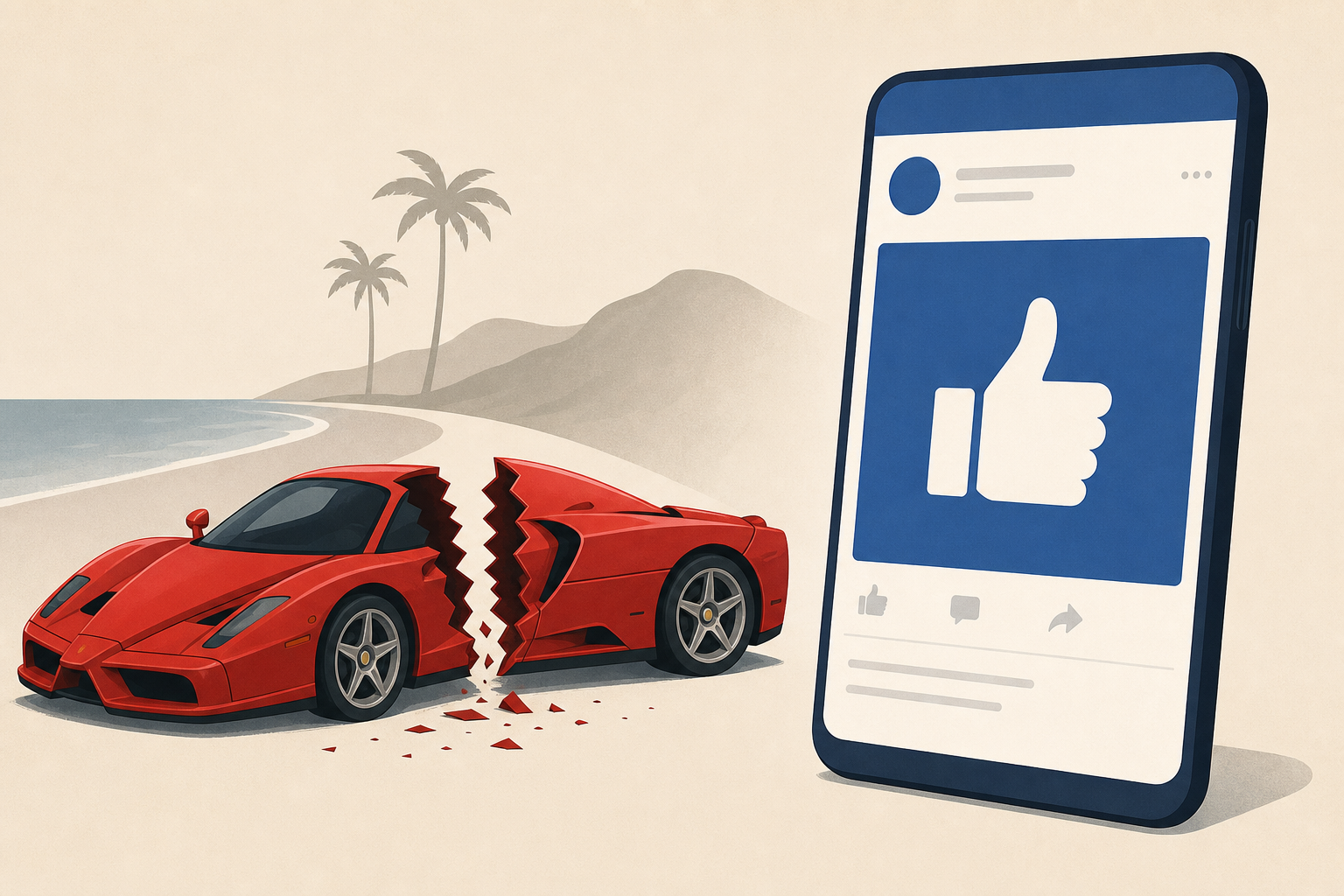 That Guy Who Sliced His Ferrari Enzo In Half In A Malibu Crash Is Out Of Prison And Posting On Facebook About It