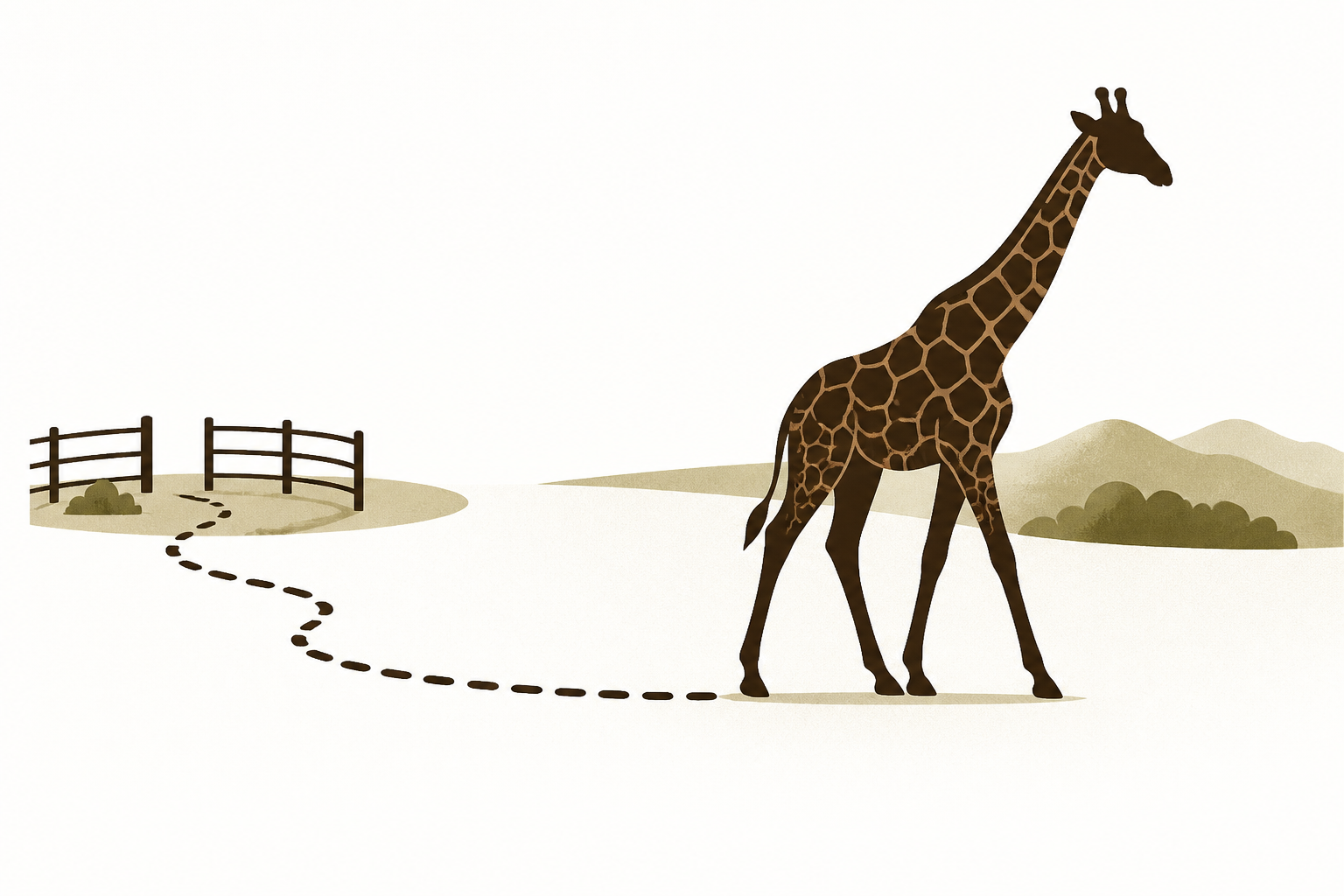 Escaped giraffe found miles from enclosure