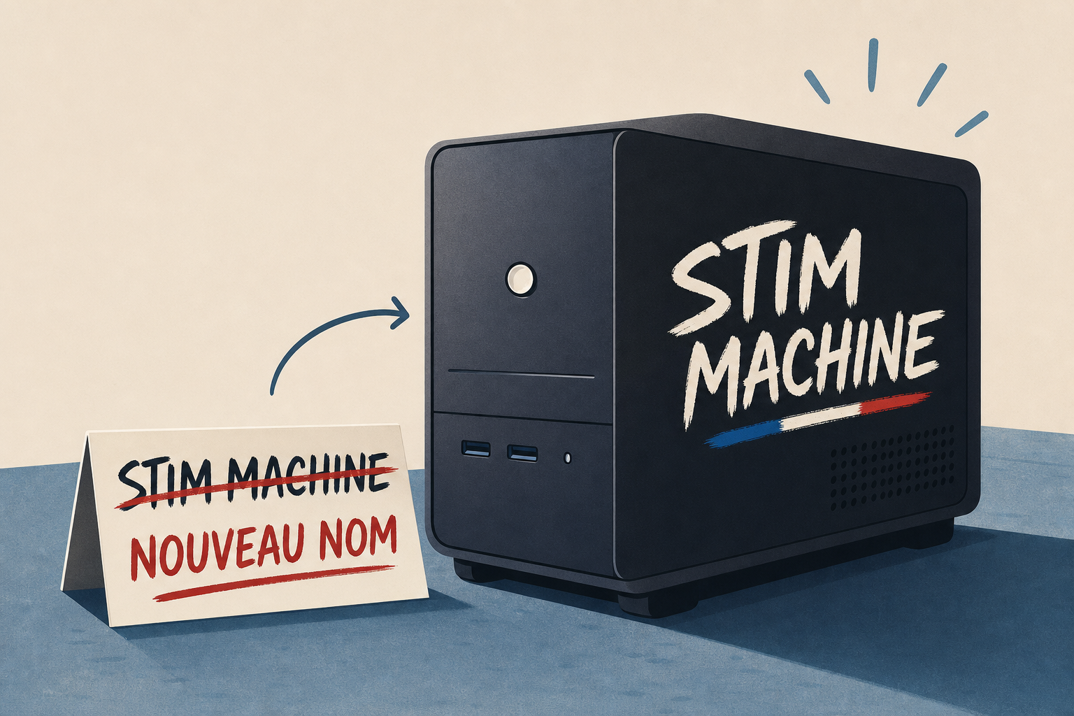 Valve's Steam Machine gets competition in the "Stim Machine", a cheeky French PC box that's already reportedly been re-named