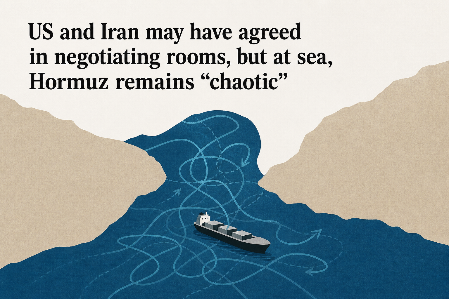 US and Iran may have agreed in negotiating rooms, but at sea, Hormuz remains “chaotic”