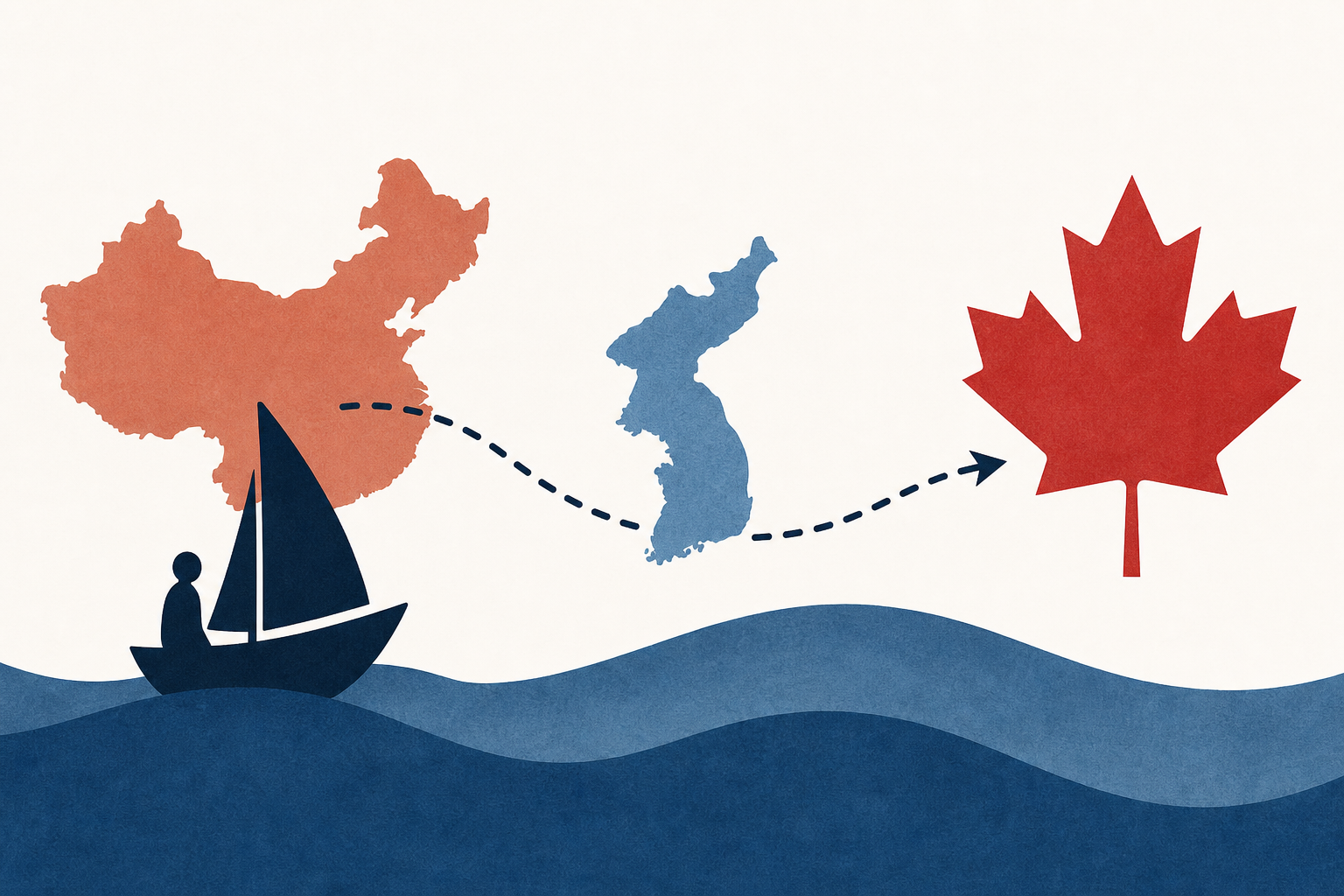 Chinese Dissident Who Fled by Sea to South Korea Lands in Canada