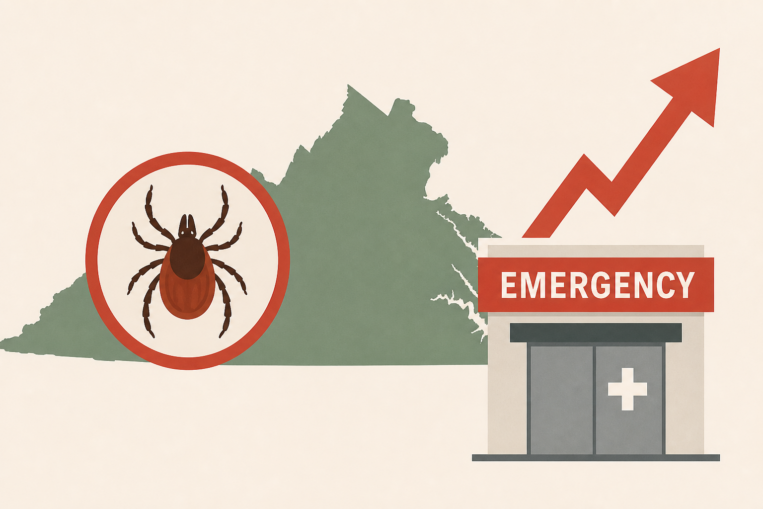 Tick-related emergency room visits surge across Virginia