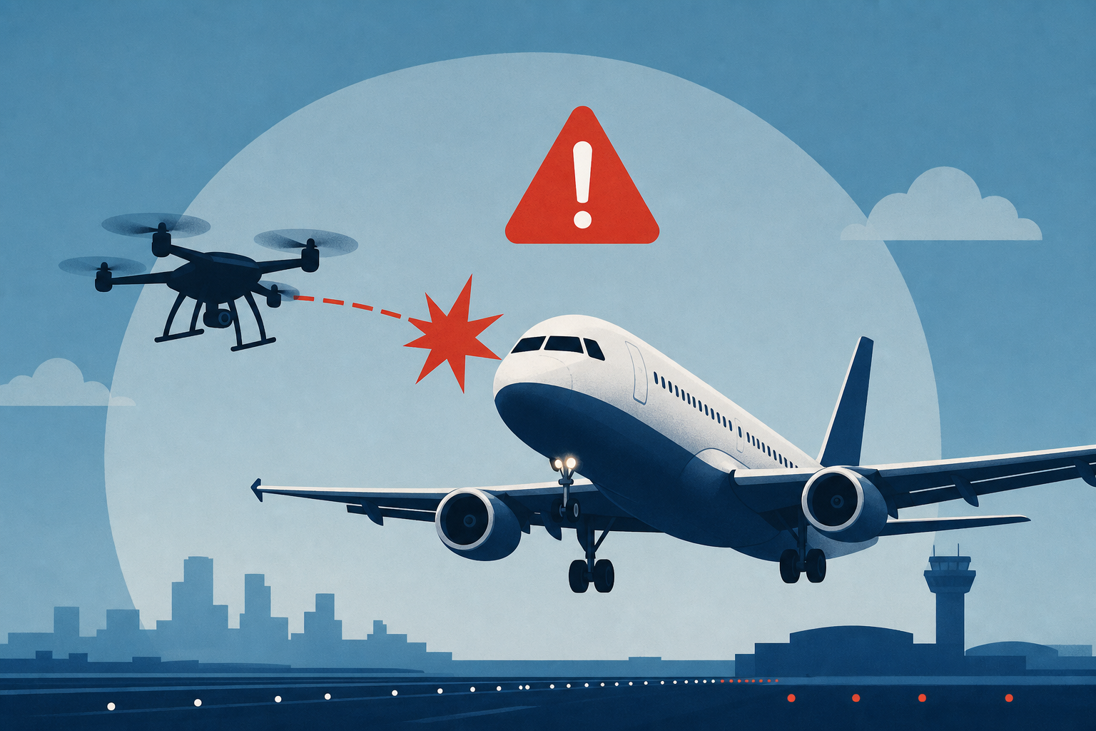 Drone nearly hits United plane landing in Newark, pilot says