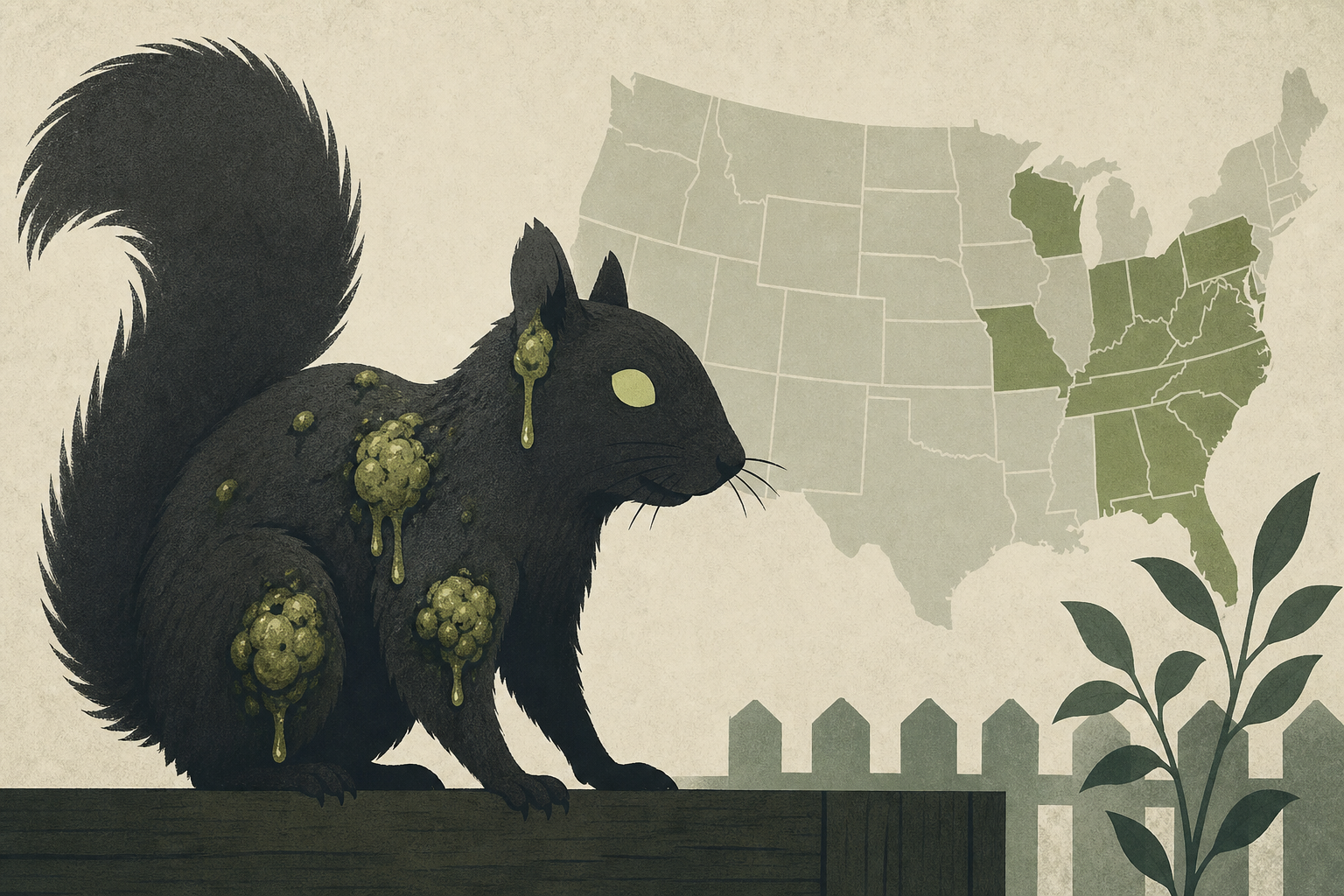 ‘Zombie’ squirrels with oozing warts are found in several states in peoples’ backyards