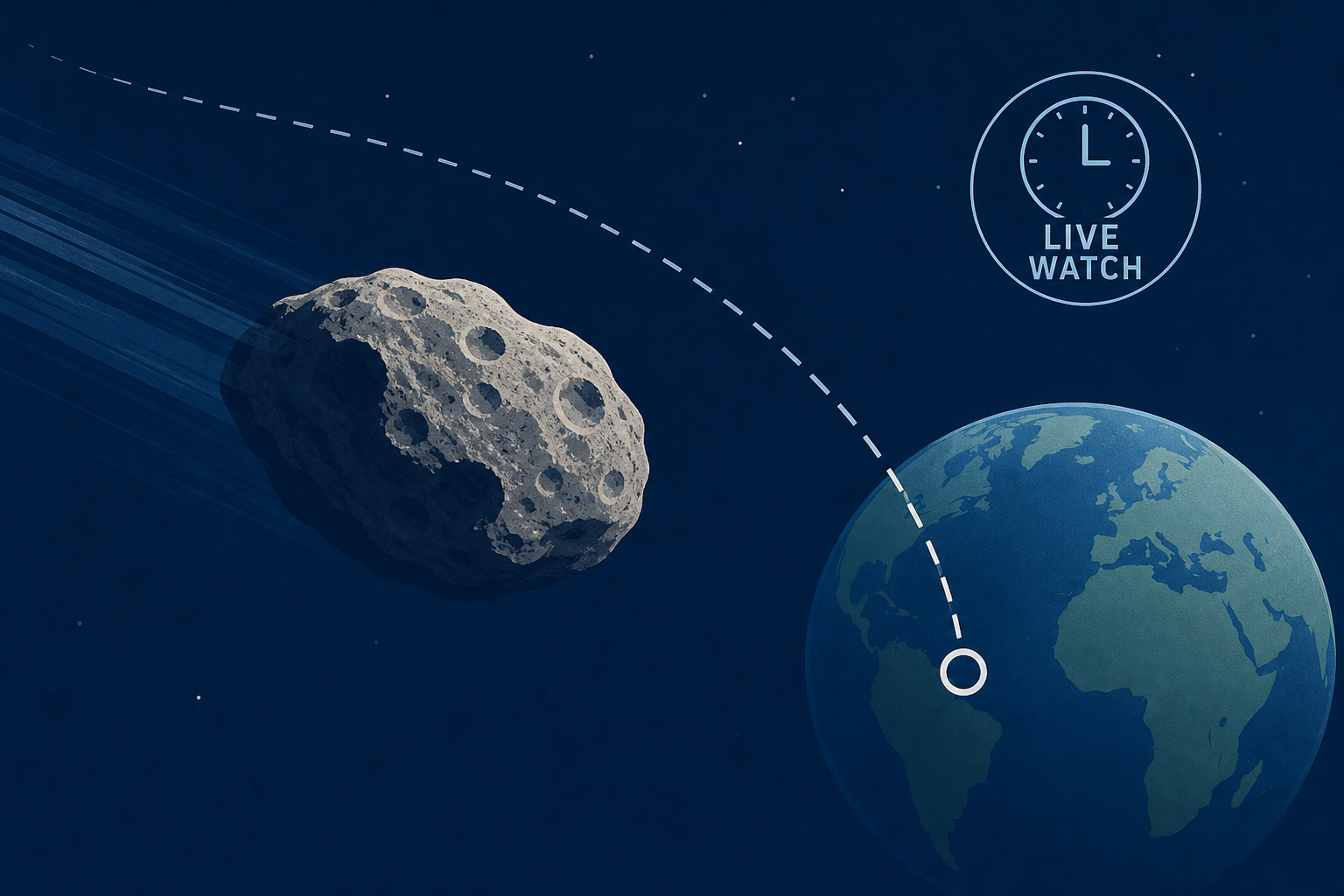 Large asteroid 1997 NC1 makes its closest Earth pass in over four centuries - live watch