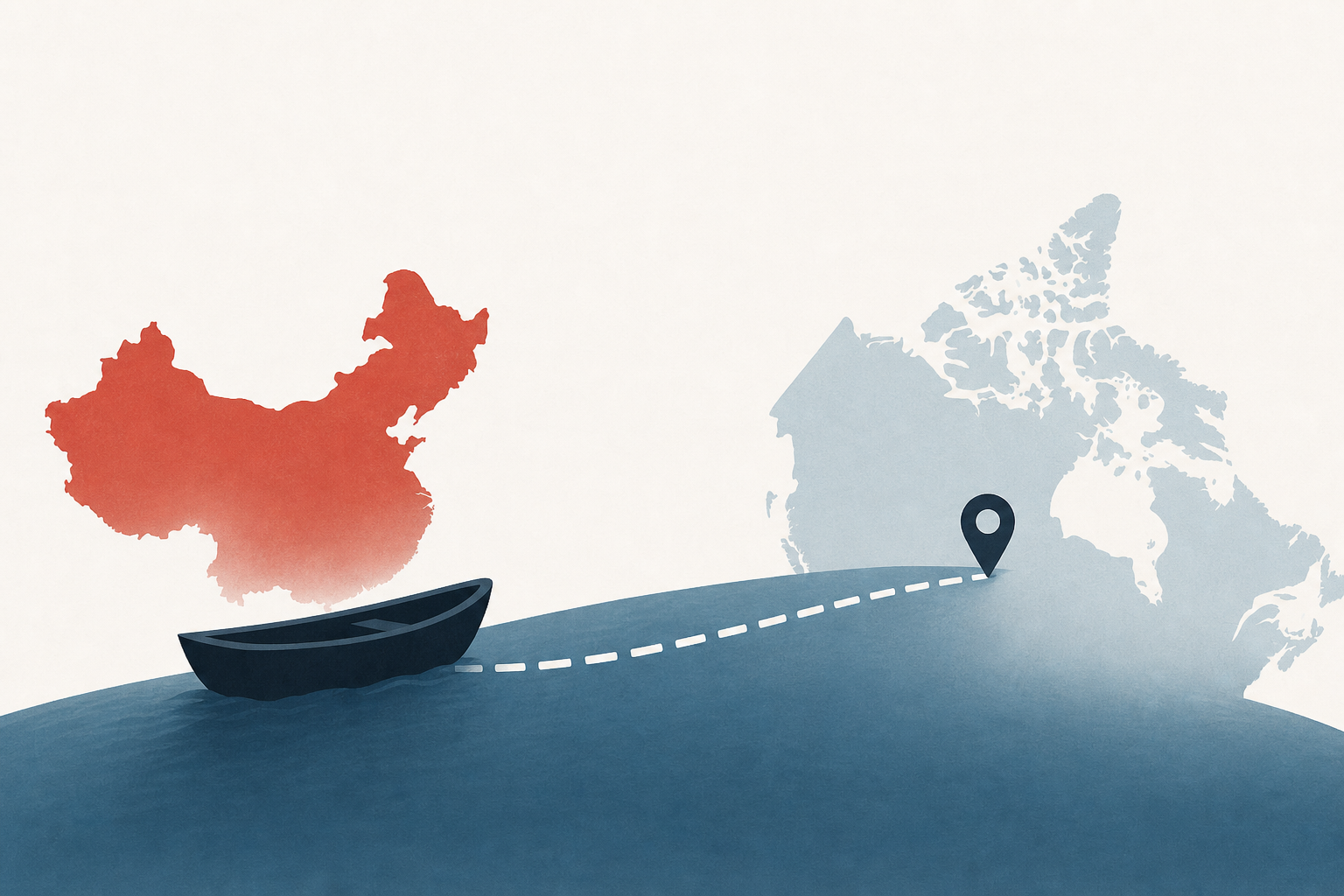 Political dissident who fled China by boat arrives in Canada, his friend says