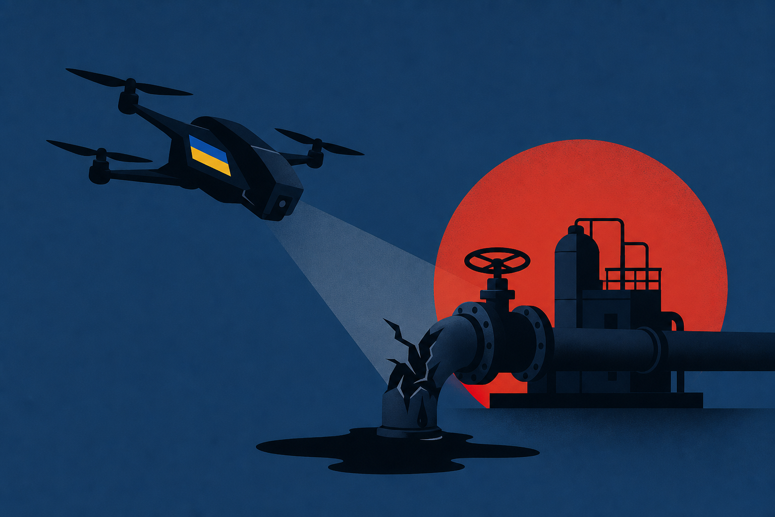 SBU Drones Strike Russian Oil Pumping Station Supplying Moscow