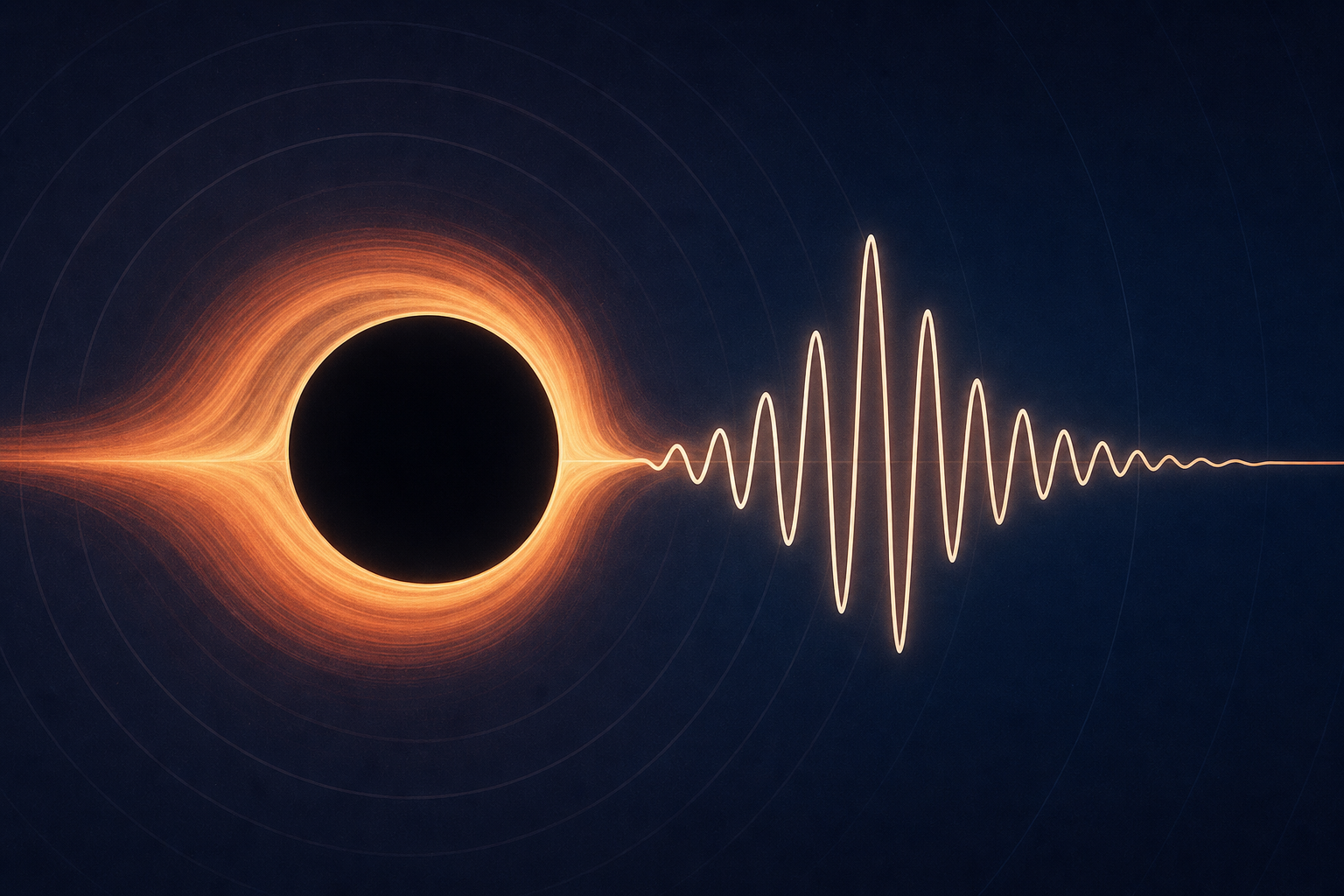 Black hole's 'point of no escape' studied with the loudest gravitational waves ever heard