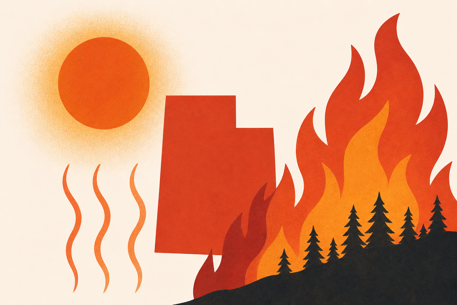 Extreme weather conditions are fueling wildfire burning in Utah : NPR