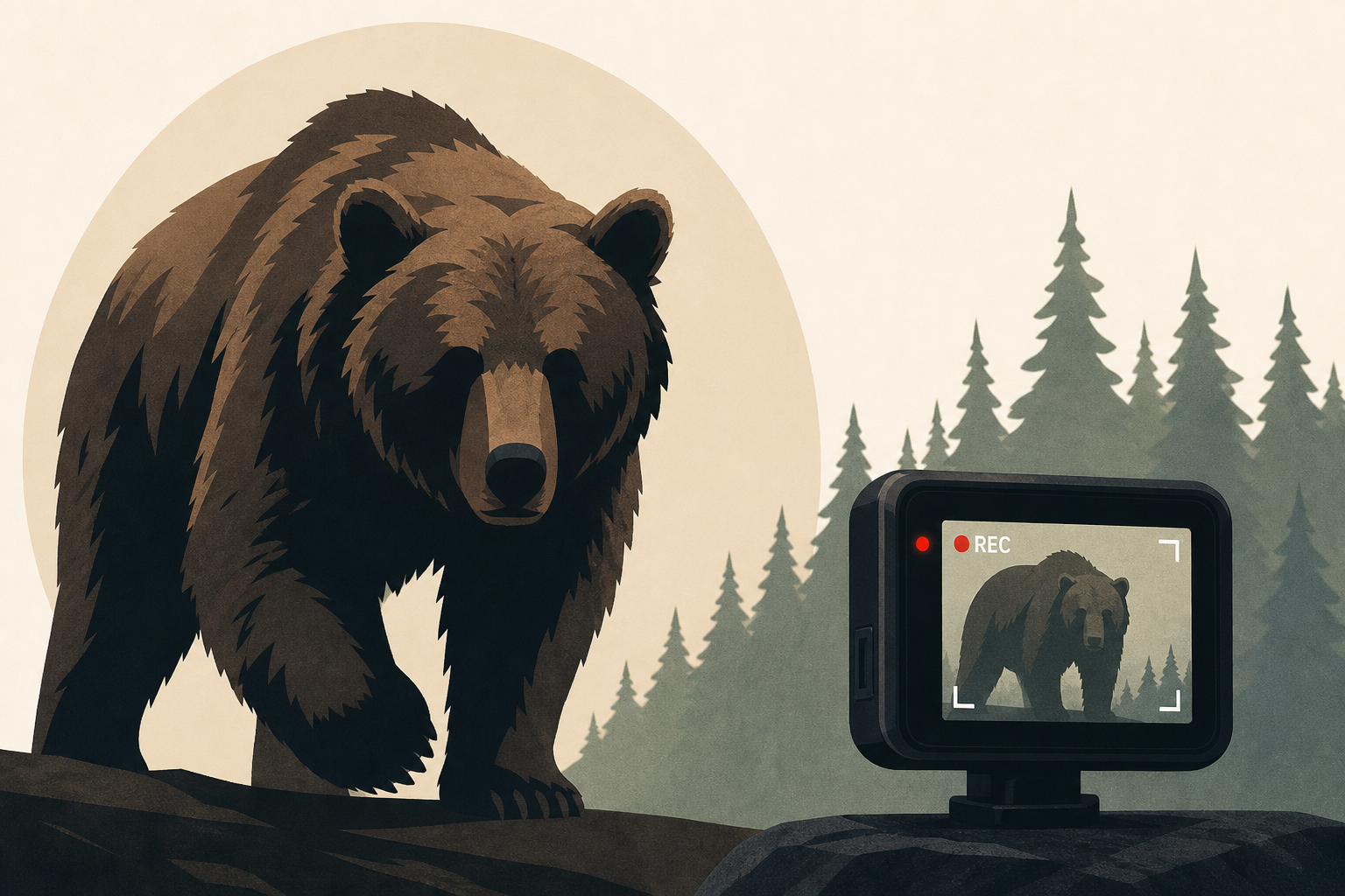 A Close Call With an Alberta Grizzly Bear, Recorded in Its Entirety
