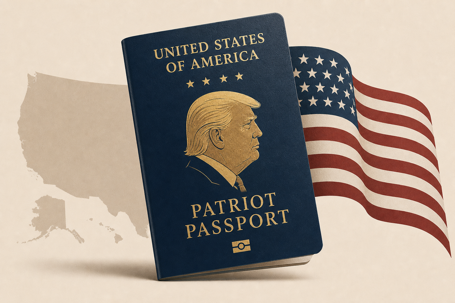 Trump unveils new US 'patriot passports' featuring his image