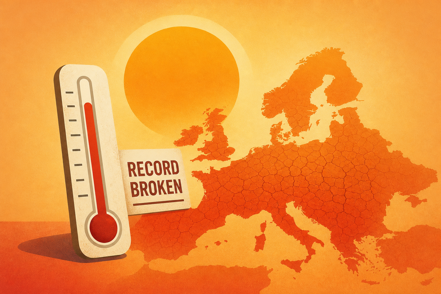 Europe sizzles under heat wave as records are smashed in Switzerland, Denmark, Germany