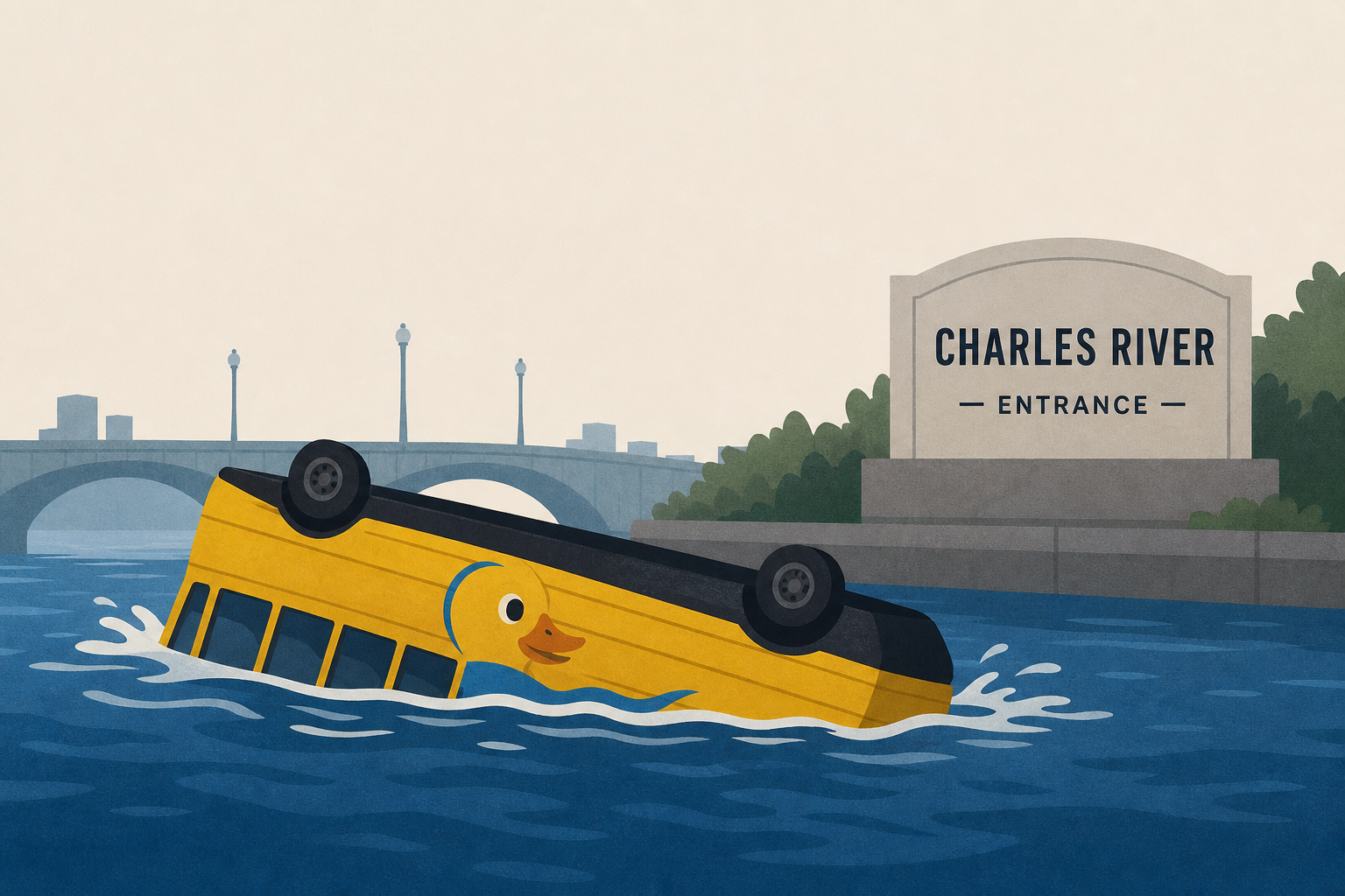 11 injured after duck boat overturns near entrance to Charles River