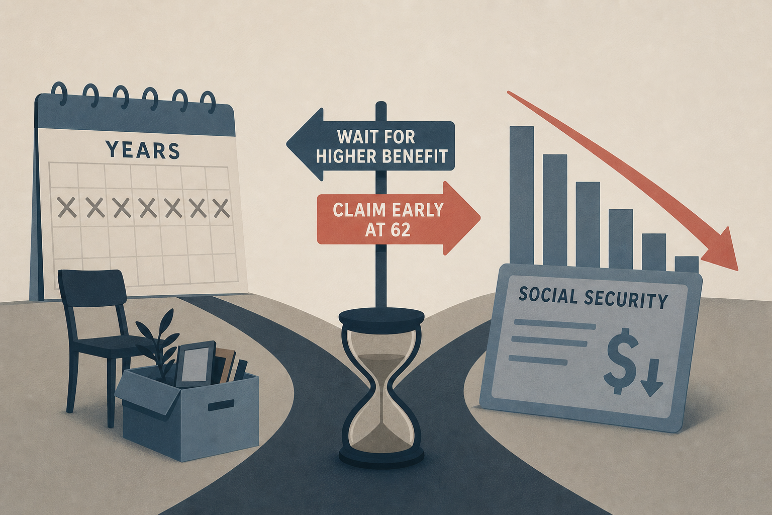 Laid Off at 57, She Faces a Double Social Security Hit: Years of Zero Earnings Now, and the Pull to Claim Early at 62