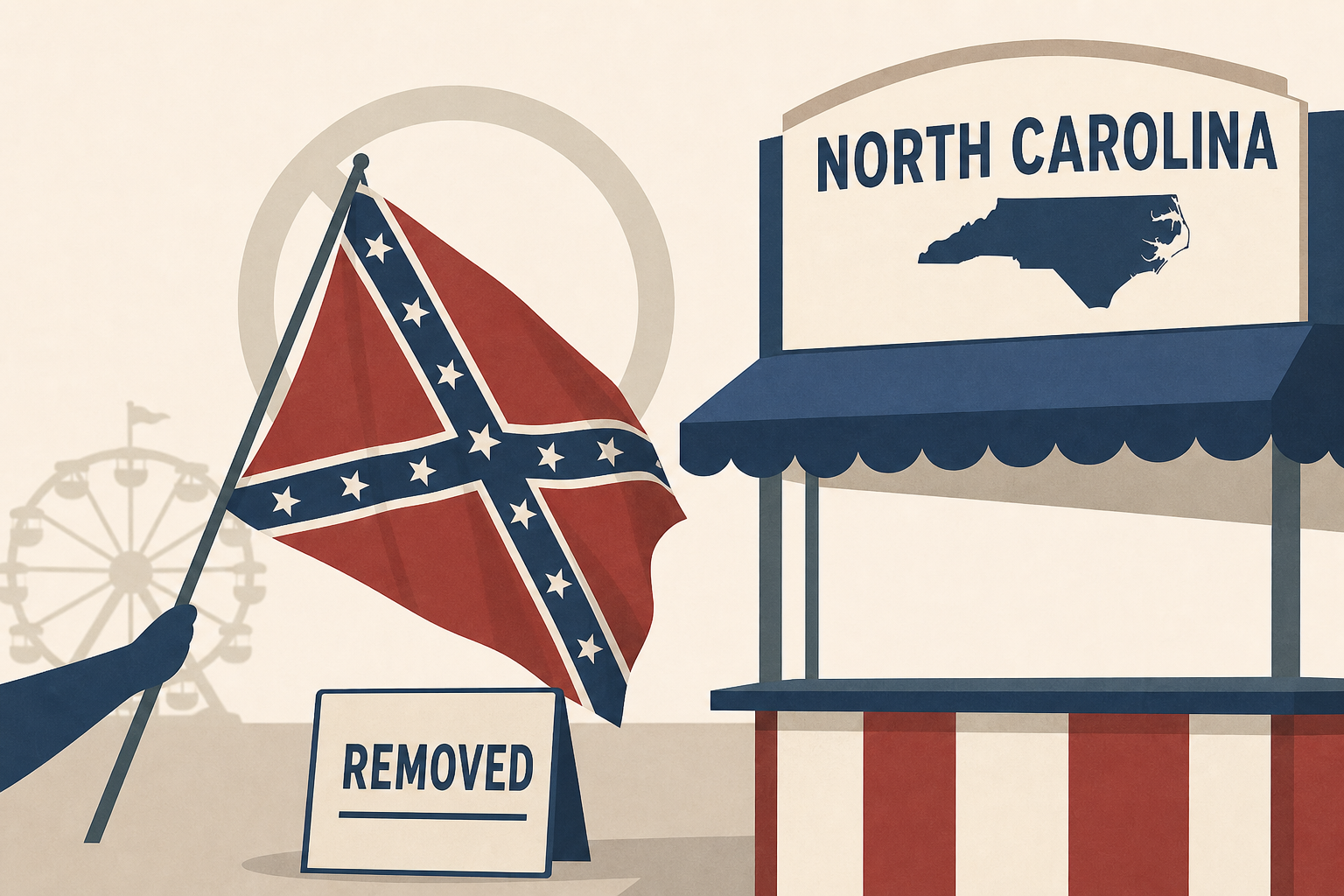 Confederate flag at NC's Great American State Fair booth removed