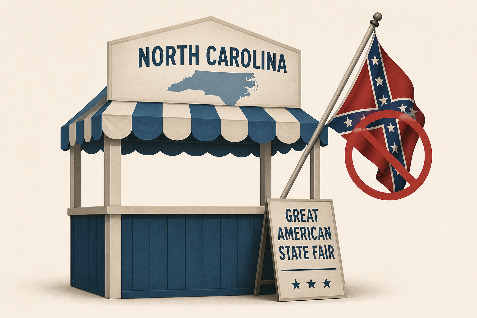 Confederate flag removed from N.C. booth at Great American State Fair, governor says